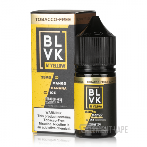 Mango Banana Ice - BLVK N' Yellow Salts | 30ML Vape Juice | 50MG | Vape Store