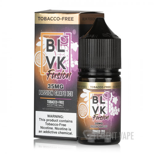 Passion Grape Ice - BLVK Fusion Salts | 30ML Vape Juice | 35MG | Vape Store