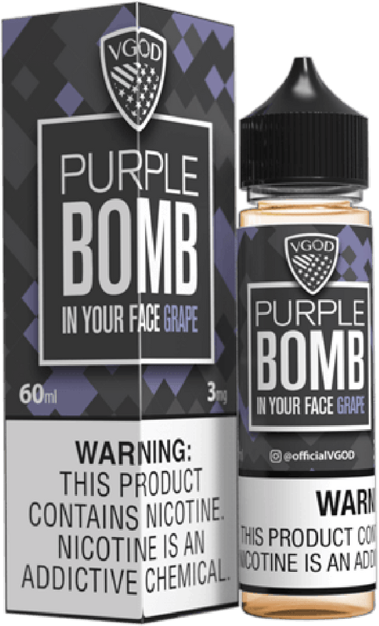 Purple Bomb Grape - VGod | 60ML Vape Juice | 3MG, 6MG, 12MG | Vape Store